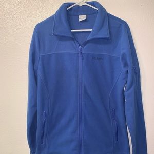 Blue Columbia Fleece Jacket Sz Large